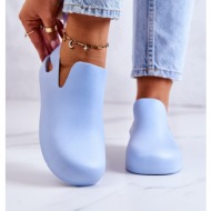  fashionable rubber clogs blue meriko