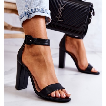heel sandals black georgina σε προσφορά