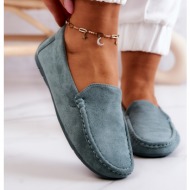  women’s loafers suede mint morreno