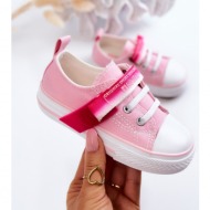  children`s low sneakers big star jj374078 pink