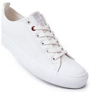  men`s leather sneakers big star jj174006 white