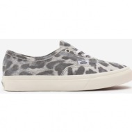  grey women`s suede shoes with animal pattern vans authentic - women