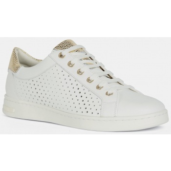 white women`s leather sneakers geox σε προσφορά
