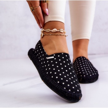 women`s espadrilles with polka dots big