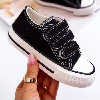children`s sneakers with velcro black σε προσφορά