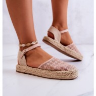  women`s espadrilles with buckle nude charlene