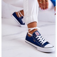  women`s classic sneakers cross jeans jj2r4012c navy blue