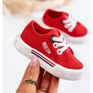  children`s low sneakers big star jj374162 red