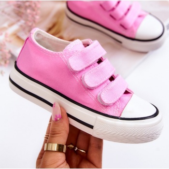children`s sneakers with velcro pink σε προσφορά