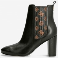  brown-black women leather ankle boots guess - women