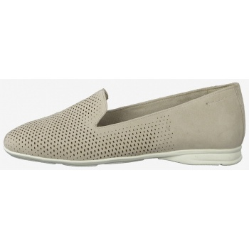 beige patterned leather loafers tamaris σε προσφορά