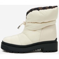  cream ankle winter boots guess - women