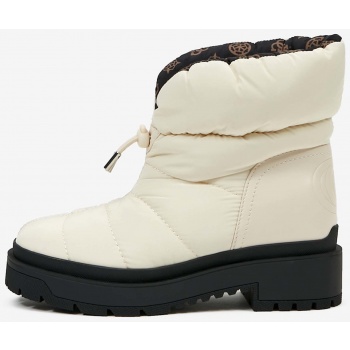 cream ankle winter boots guess - women σε προσφορά