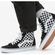  black-and-white patterned leather ankle sneakers vans ua sk8-hi - unisex