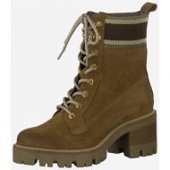  brown suede ankle boots tamaris - women