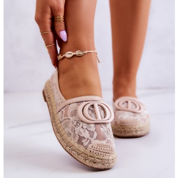 women`s lace espadrilles with σε προσφορά