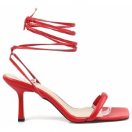  trendyol red women`s classic heeled shoes