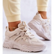  women’s sport shoes sneakers beige daren
