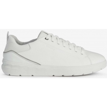 white men`s leather shoes geox spherica σε προσφορά