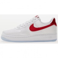  nike w air force 1 `07 essential snkr white/ varsity red