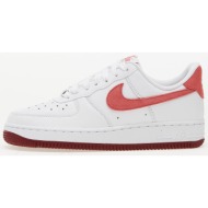  nike w air force 1 `07 white/ adobe-team red-dragon red