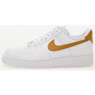  nike w air force 1 `07 next nature white/ gold suede-white