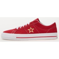  converse one star pro suede varsity red/ white/ gold