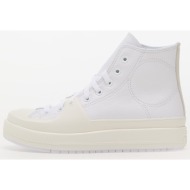  converse chuck taylor all star construct leather white/ egret/ yellow