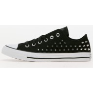  converse chuck taylor all star studded black/ silver/ white