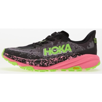 hoka® m speedgoat 6 black/ neon rose σε προσφορά