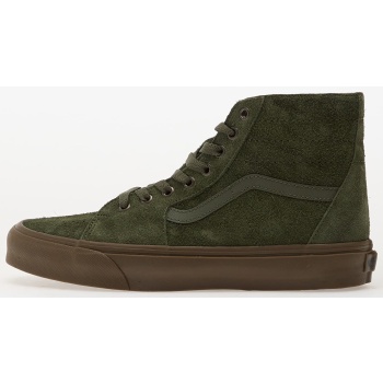vans sk8-hi tapered hairy suede olive/ σε προσφορά