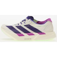  adidas adizero adios pro 4 m core white/ collegiate purple/ lime burst