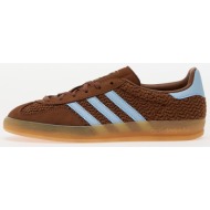 adidas gazelle indoor w preloved brown/ clear sky/ gum