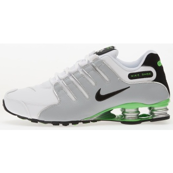 nike shox nz white/ black-metallic