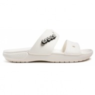  unisex ανατομικές παντόφλες crocs classic sandal 206761 100 λευκές