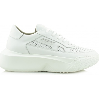 ανδρικά sneakers makris 21x14 λευκά