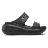  γυναικεία ανατομικά πέδιλα crocs classic crush sandal 207670-001 μαύρα