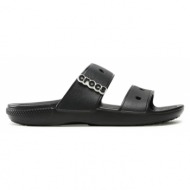  unisex παντόφλες crocs classic sandal 206761 001 μαύρες