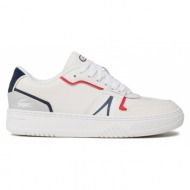  ανδρικά sneakers lacoste l001 0321 42sma0092407 wht/nvy/red