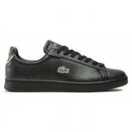  ανδρικά δερμάτινα sneakers lacoste carnaby pro 45sma011302h μαύρα