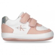  παιδικά παπούτσια αγκαλιάς calvin klein κορίτσι v0a4-80460-1582 x054 ροζ