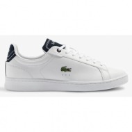  ανδρικά δερμάτινα sneakers lacoste carnaby pro 746sma0034042 wht/nvy λευκά