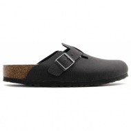  ανδρικά ανατομικά σαμπό birkenstock boston 1023624 μαύρα narrow fit