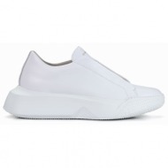  ανδρικά sneakers makris 24x303 λευκά