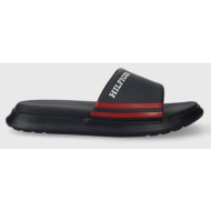  ανδρικές παντόφλες tommy hilfiger pool slide dual density fm0fm05017 dw5 μπλε