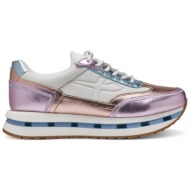  γυναικεία ανατομικά sneakers tamaris 1-23716-42 952 ροζ μεταλλικό