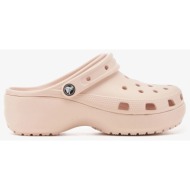 γυναικεία ανατομικά σαμπό crocs classic platform 206750-6ur ροζ παστέλ