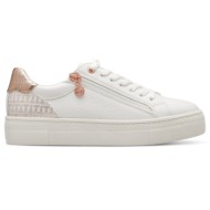  γυναικεία ανατομικά sneakers tamaris 1-23313-41 119 λευκό/ροζ χρυσό