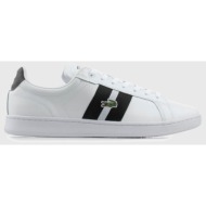  ανδρικά δερμάτινα sneakers lacoste carnaby 7-47sma0047147 λευκό/μαύρο