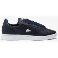  ανδρικά δερμάτινα sneakers lacoste carnaby 7-47sma0043092 μπλε